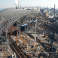 Estrutura de aço pré -fabricada Bola Bola Arco Espaço Estrutura de telhado Coal Shed Construção